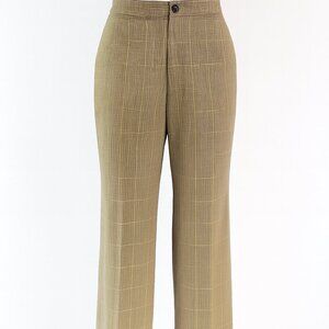 GAP Tailored Straight Leg Dress Pants Tan Beige Brown Size 10 Cotton Rayon